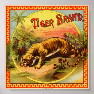 Póster Marca 1900 del tigre