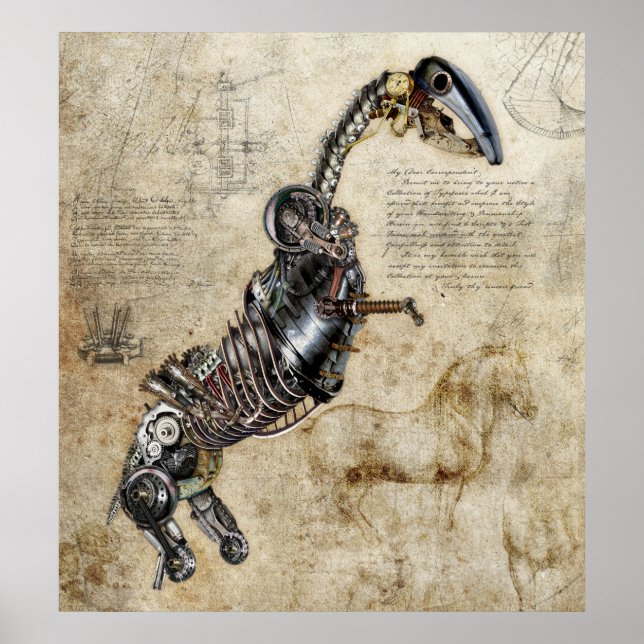 Póster Marca de acero de máquina1 (Frente)