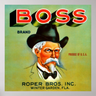 Póster Marca de jefe