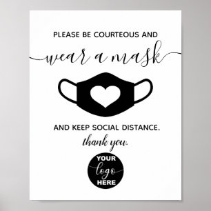 Póster Marca de logotipo de personalizado Seguridad comer