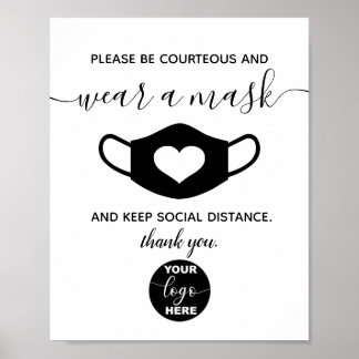 Póster Marca de logotipo de personalizado Seguridad comer