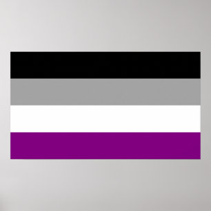 Póster Marca de orgullo asexual