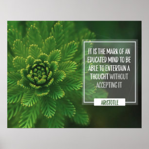 Póster Marca De Una Mente Educada