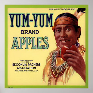 PÓSTER MARCA YUM APLICA POSTER DE ETIQUETA DE VINTAGE CRA