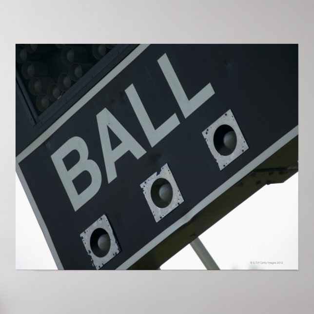 Póster Marcador de béisbol 2 (Frente)