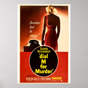 Póster Marcar M para matar 1954 Cartel de película IMPRES