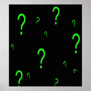 Póster Marcas de preguntas