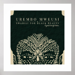 Póster Marcas tribales faciales