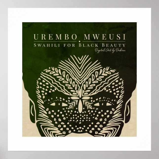 Póster Marcas tribales faciales (Frente)