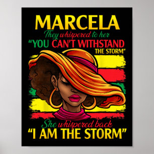 Póster Marcela Primer Nombre Apellido Paterno Mes de la H
