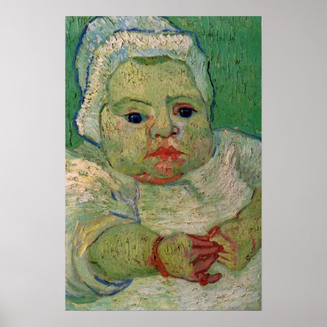 Póster Marcelle Roulin bebé por Vincent van Gogh (Frente)