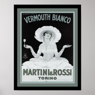 Póster Marcello Dudovich Art Deco Vermouth Bianco
