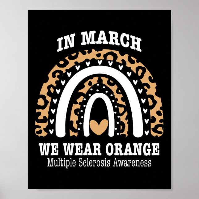 Póster March We Wee Naranja Ribbon Ms Warrior Multiple Sc (Frente)