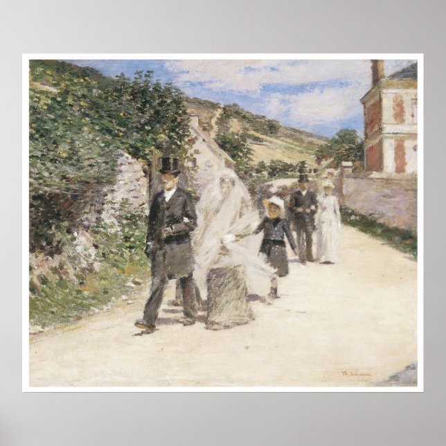 Póster Marcha Boda, 1892 Theodore Robinson (Frente)