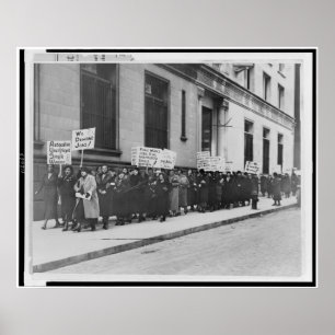 Póster Marcha de las mujeres en el lugar de trabajo