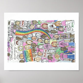 Póster Marcha de las mujeres - Poster de 11" x 8,5"