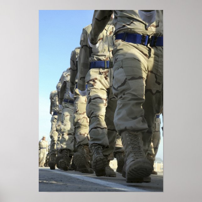 Póster Marcha de los reclutas de la fuerza aérea iraquí (Frente)