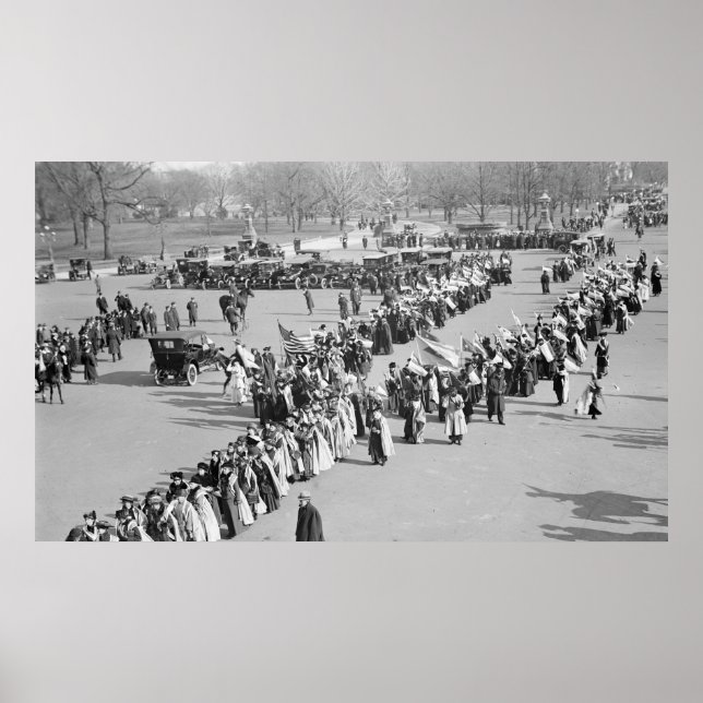 Póster Marcha del derecho de voto, 1916 (Frente)