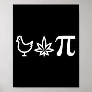 Póster Marcha del número de matemáticas de maleza del día