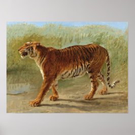 Póster Marcha del Tigre Real (por Rosa Bonheur)
