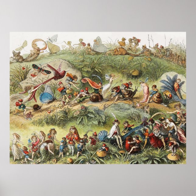 Póster Marcha Triunfal del Rey Elf, Fe, Goblins (Frente)