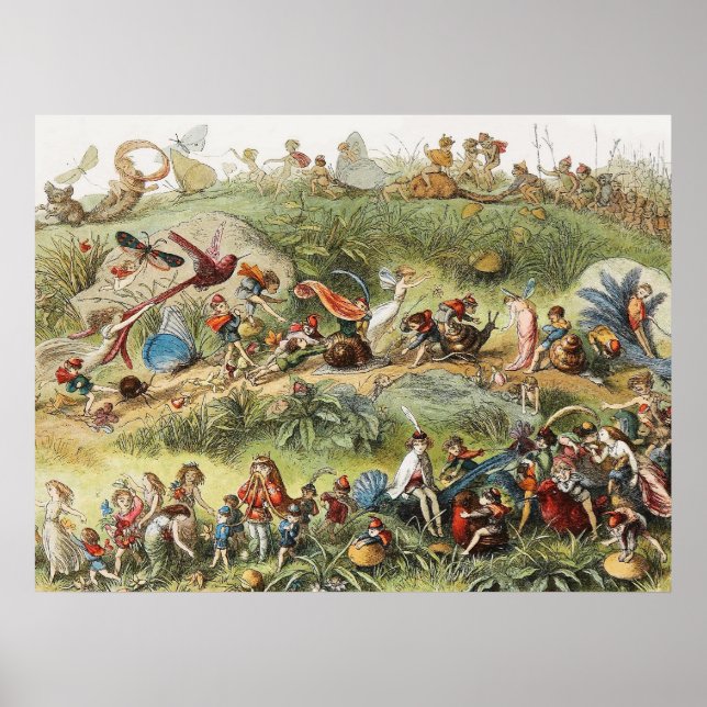 Póster Marcha Triunfal del Rey Elf, Fe, Goblins (Frente)