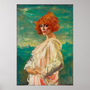 Póster Marchesa Casati de Augustus Edwin John (1919)