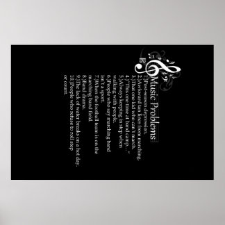 Póster Marching Band Problems List