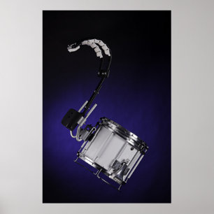 Póster Marching Snare Drum or Drummer Poster