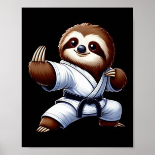 Póster Marcial japonés de artes marciales divertidas en K