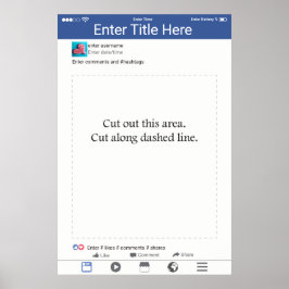 Póster Marco de accesorios para cabina de fotos Diseño pa