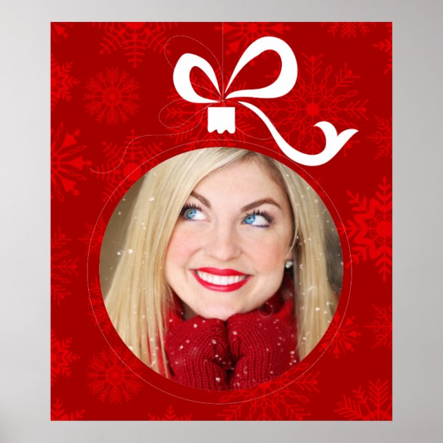 Póster Marco de bola para Navidades de personalizable (Frente)