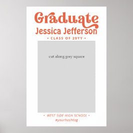 Póster Marco de cabina de fotos de graduación Poster mode