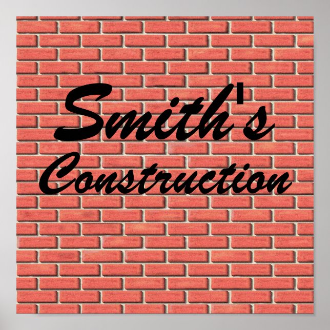 Póster Marco de construcción (Frente)