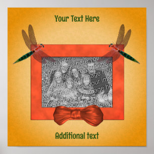 Póster Marco de Dragonflies Crea tu propia foto