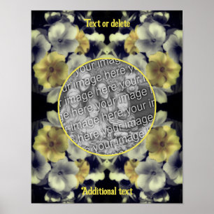 Póster Marco De Flores De Primrose Crea Tu Propia Foto