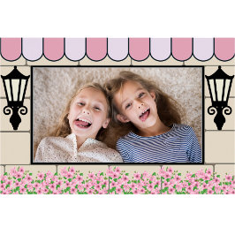 Póster Marco de foto de cumpleaños con tema parisino fran