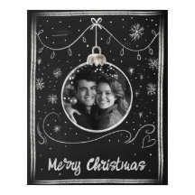 Marco de fotos de Chalkboard Merry Christmas