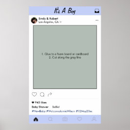 Póster Marco de la cabina fotográfica del Fiesta de Baby 