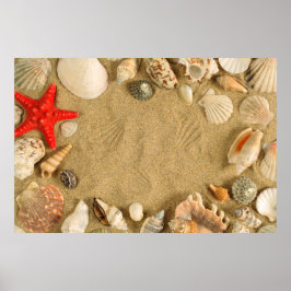 Póster marco de la concha