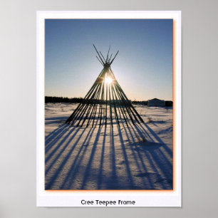 Póster Marco de la tepee cree