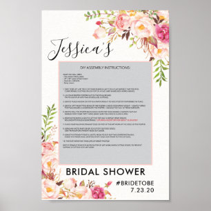 Póster Marco de Poster de antigüedades Rosas de foto de p