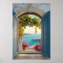 marco de ventana mediterráneo con vista - limón co