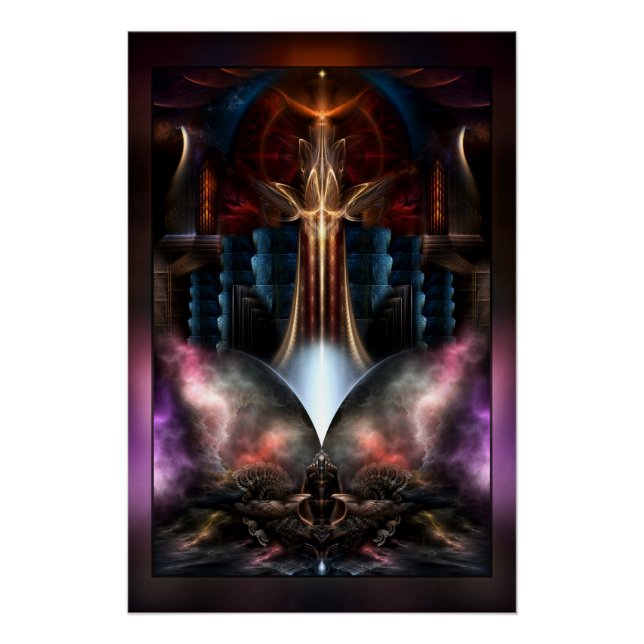 Póster Marco del borde del trilicón (Anverso)