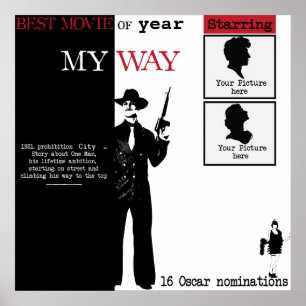 Póster Marco del poster de películas de Gangster para tu 