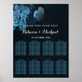 Póster Marco Geométrico Simple Flora Gold