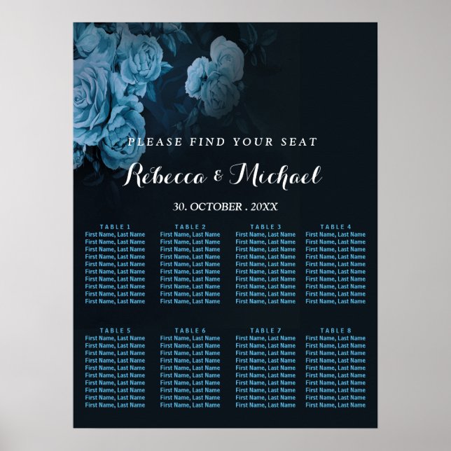 Póster Marco Geométrico Simple Flora Gold (Frente)