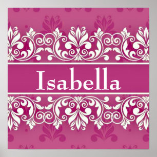 Póster Marco grande de Damasco con nombre personalizado  