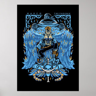 Póster Marco Los Piratas Phoenix Whitebeard
