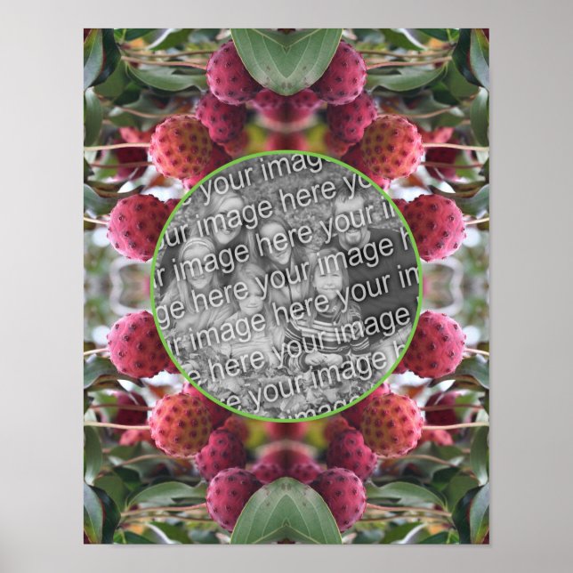 Póster Marco natural de fruta de Dogwood Crea tu propia f (Frente)